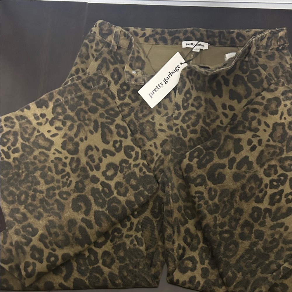 Pretty Garbage Leopard Print Pants